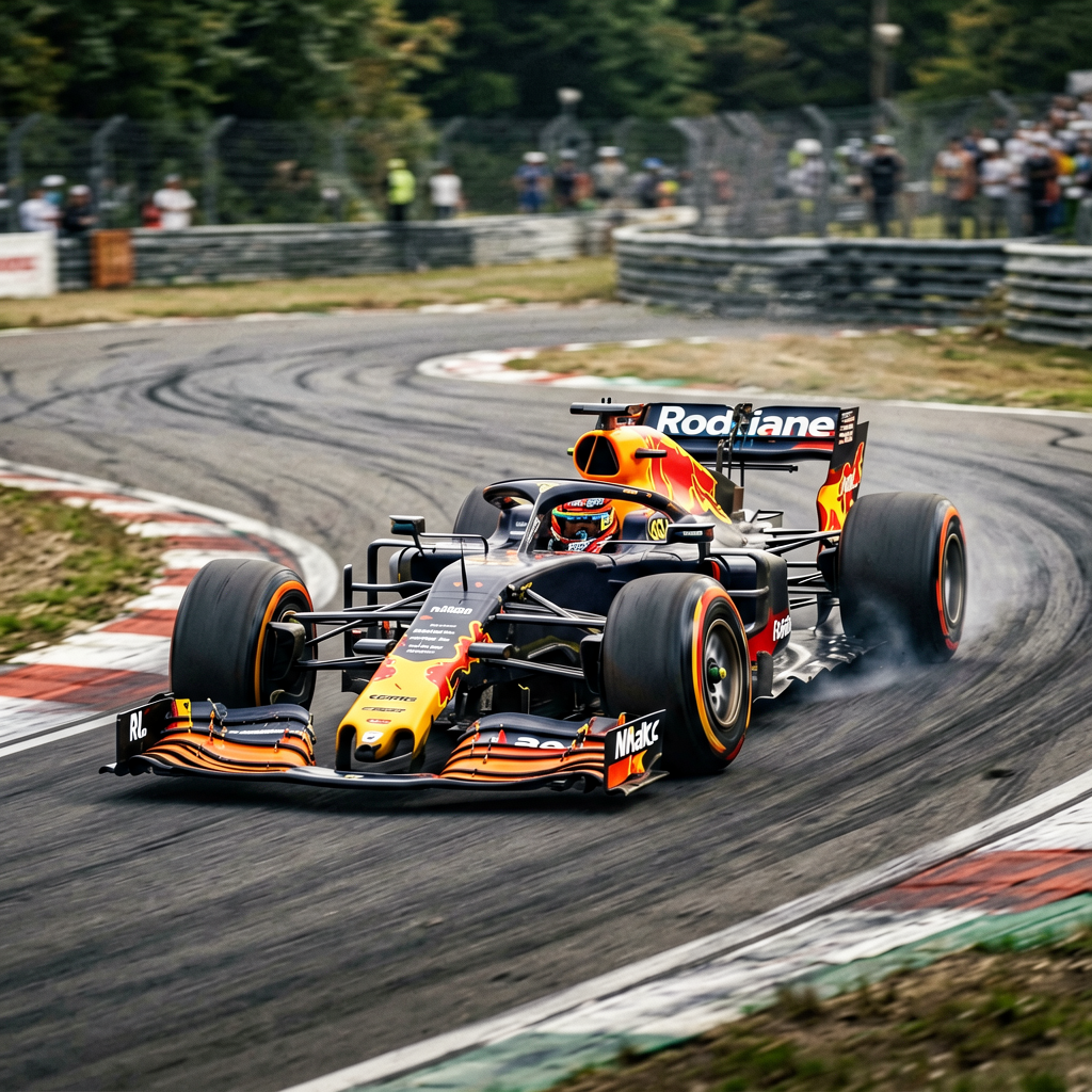 F1赛车过弯